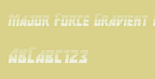 Major Force Gradient Italic