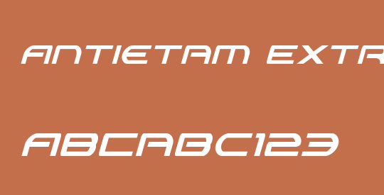 Antietam Extra-Condensed Italic