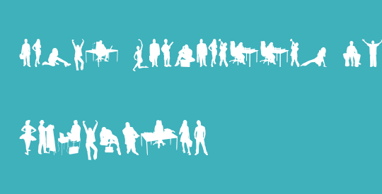 Human Silhouettes Free Two