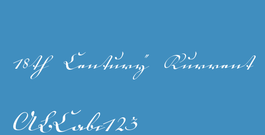 18th Century Kurrent Text