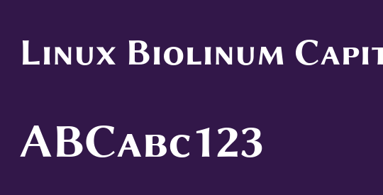 Linux Biolinum Capitals