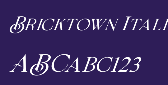 Bricktown Italic