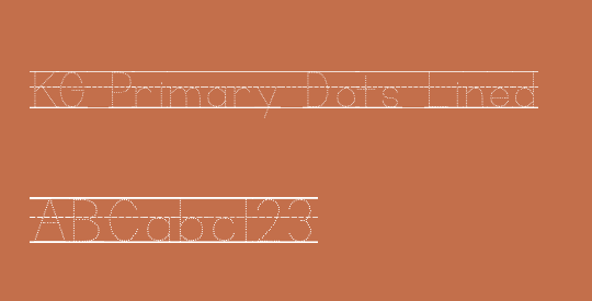 KG Primary Dots Lined