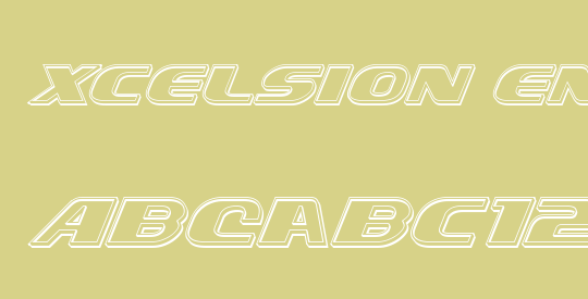 Xcelsion Engraved Italic