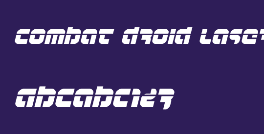 Combat Droid Laser Italic