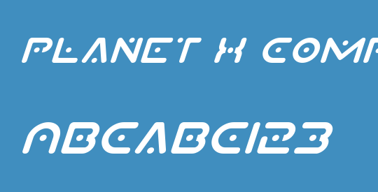 Planet X Compact Italic