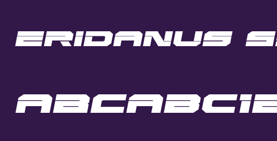 Eridanus Semi-Italic