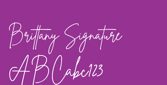 Brittany Signature