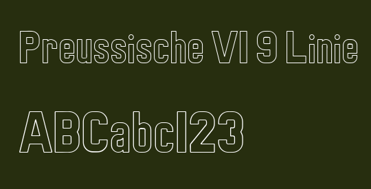 Preussische VI 9 Linie