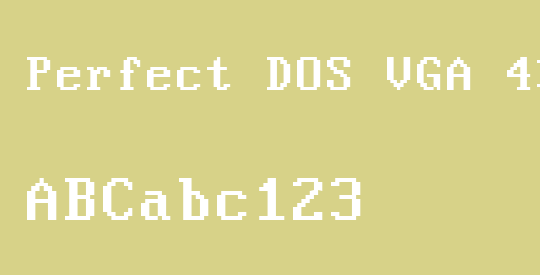 Perfect DOS VGA 437