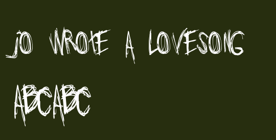 Jo_wrote_a_lovesong