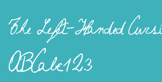 The Left-Handed Cursiva