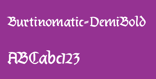 Burtinomatic-DemiBold