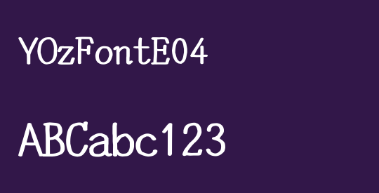 YOzFontE04