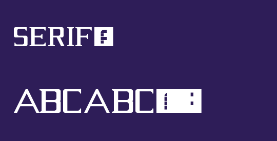 Serif?