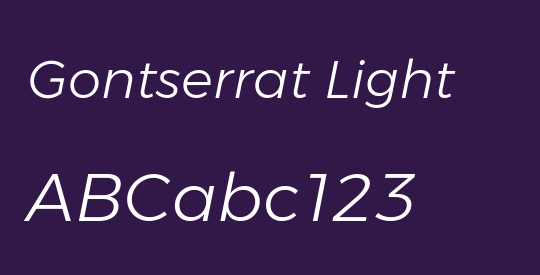 Gontserrat Light