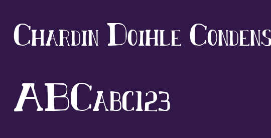 Chardin Doihle Condensed
