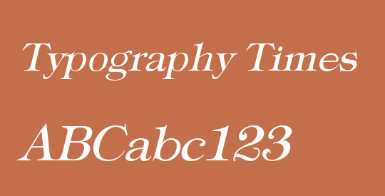 Typography Times