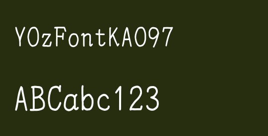 YOzFontKAO97