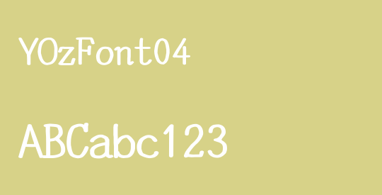 YOzFont04
