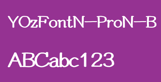 YOzFontN-ProN-B