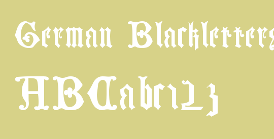 German Blackletters, 15th c.