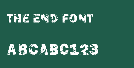 The End Font