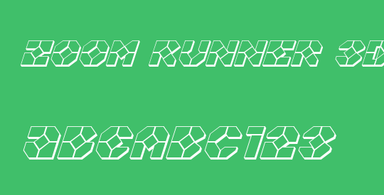 Zoom Runner 3D Italic