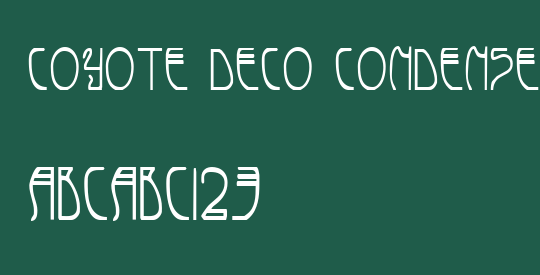 Coyote Deco Condensed