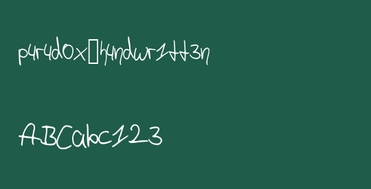 p4r4d0x_h4ndwr1tt3n