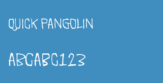Quick Pangolin