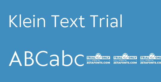Klein Text Trial