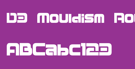 D3 Mouldism Round Alphabet