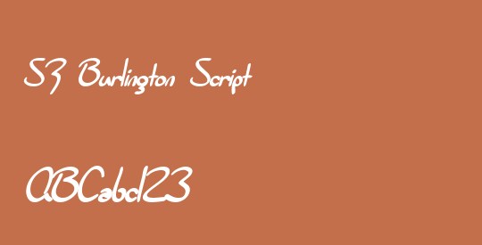 SF Burlington Script