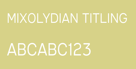 Mixolydian Titling