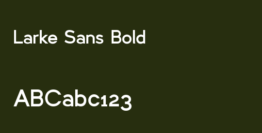 Larke Sans Bold