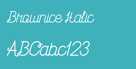 Brownice Italic