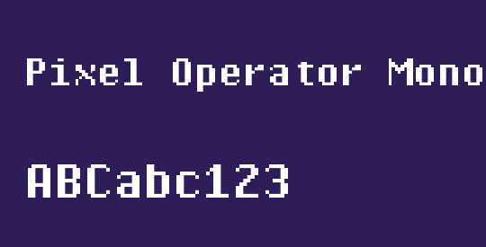 Pixel Operator Mono HB