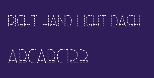 Right Hand Light Dash