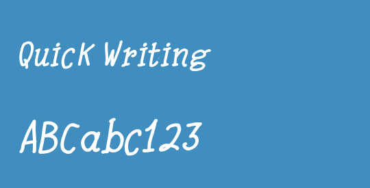 Quick Writing