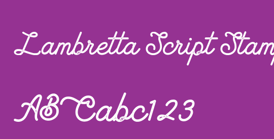 Lambretta Script Stamp