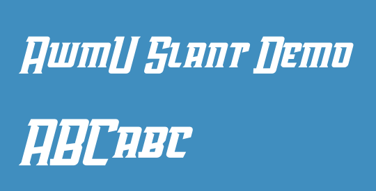 AwmU Slant Demo