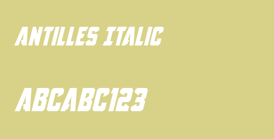 Antilles Italic