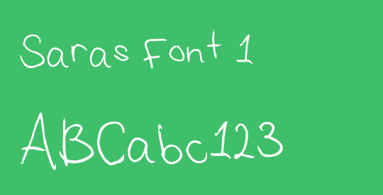 Saras Font 1