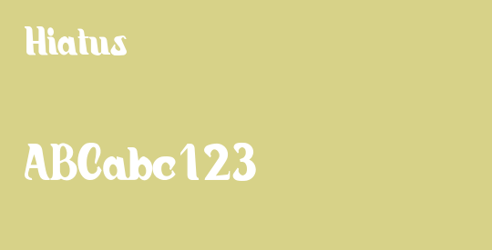 Hiatus