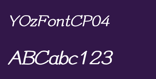 YOzFontCP04