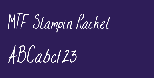 MTF Stampin Rachel