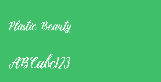 Plastic Beauty