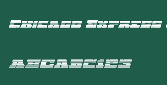 Chicago Express Gradient Italic