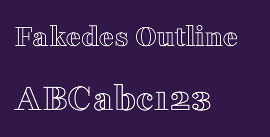 Fakedes Outline